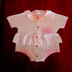 Vintage BABY DIOR Baby Girl's Romper